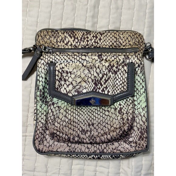 Simply Vera Wang Faux Snake Skin Multicolor Crossbody Purse (Strap Is 48 Inches) - Picture 1 of 6